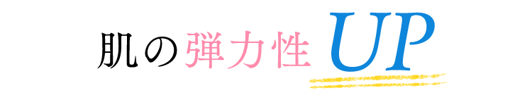 肌の水分弾力性UP