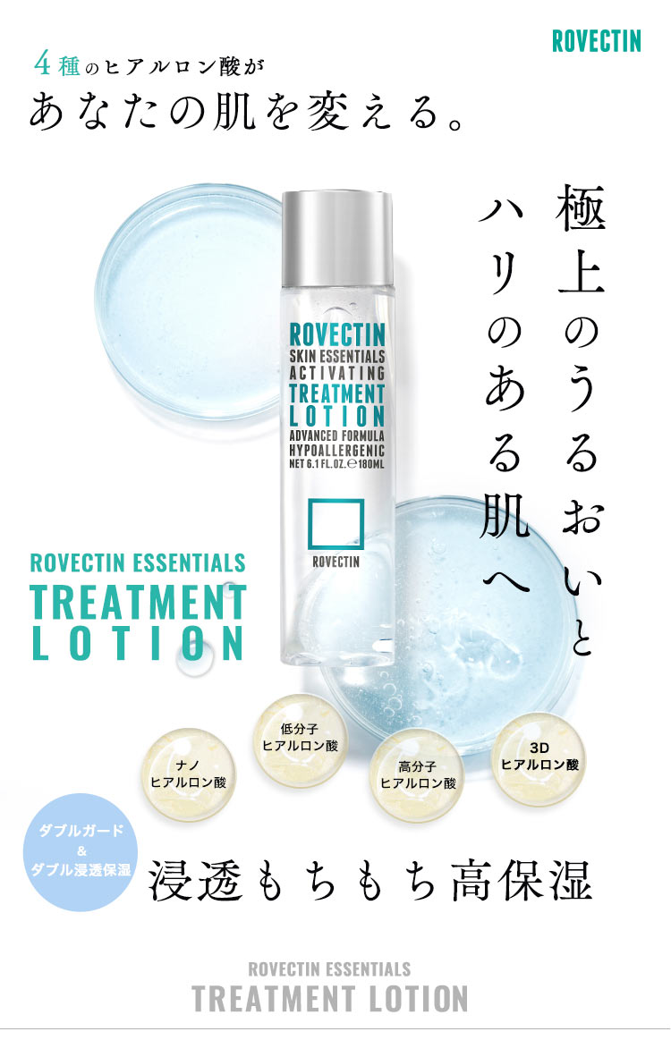 4種のヒアルロン酸があなたの肌を変える。